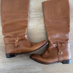 Ralph Lauren Tan Leather Riding Boots